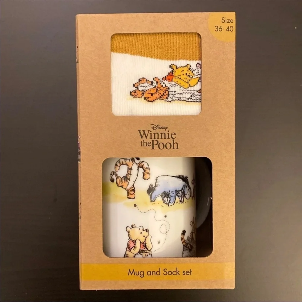 NWT Disney Winnie the Pooh Mug & Sock